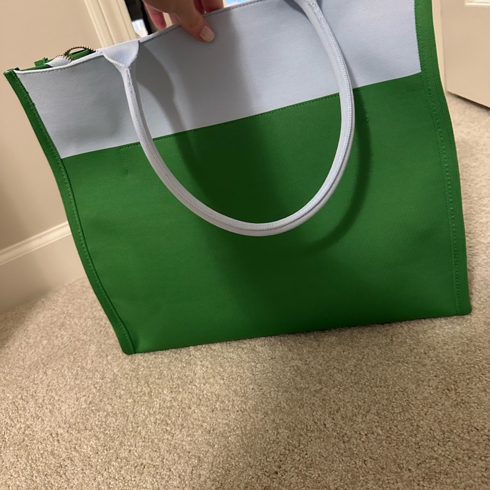 Kate Spade x Target - Colorblock Knit Tote Bag Green/Blue - NEW - Picture 8 of 16